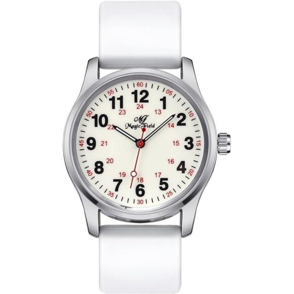 Wrist Watch Nurse Watch Quartz Second Hand Luminous Dial Silicone for Men Women